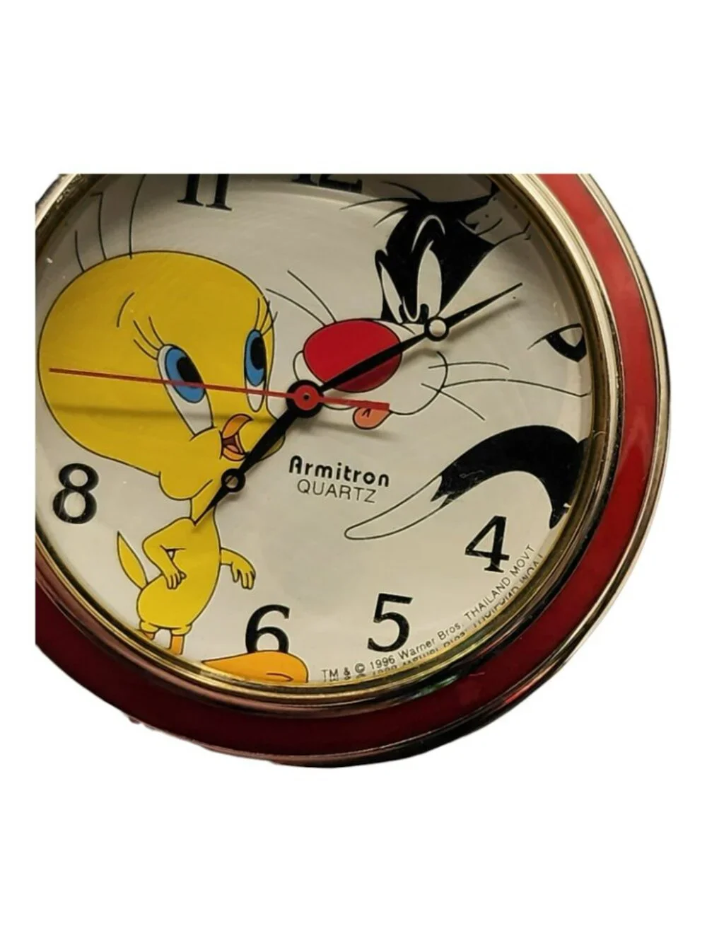 Looney Tunes Armitron 1996 Sylvester & Tweety Pocket Watch In Original Case